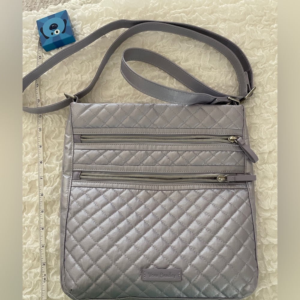 Vera Bradley Triple Zip Hipster Lavender Pearl